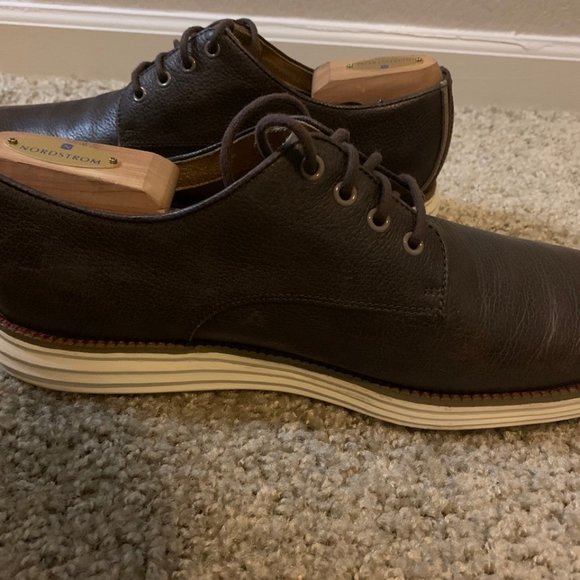 Cole Haan Zero Grand Brown Leather Oxford Size 10.5 - Picture 5 of 6
